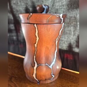 Handturned Epoxy Wood Mix Canister